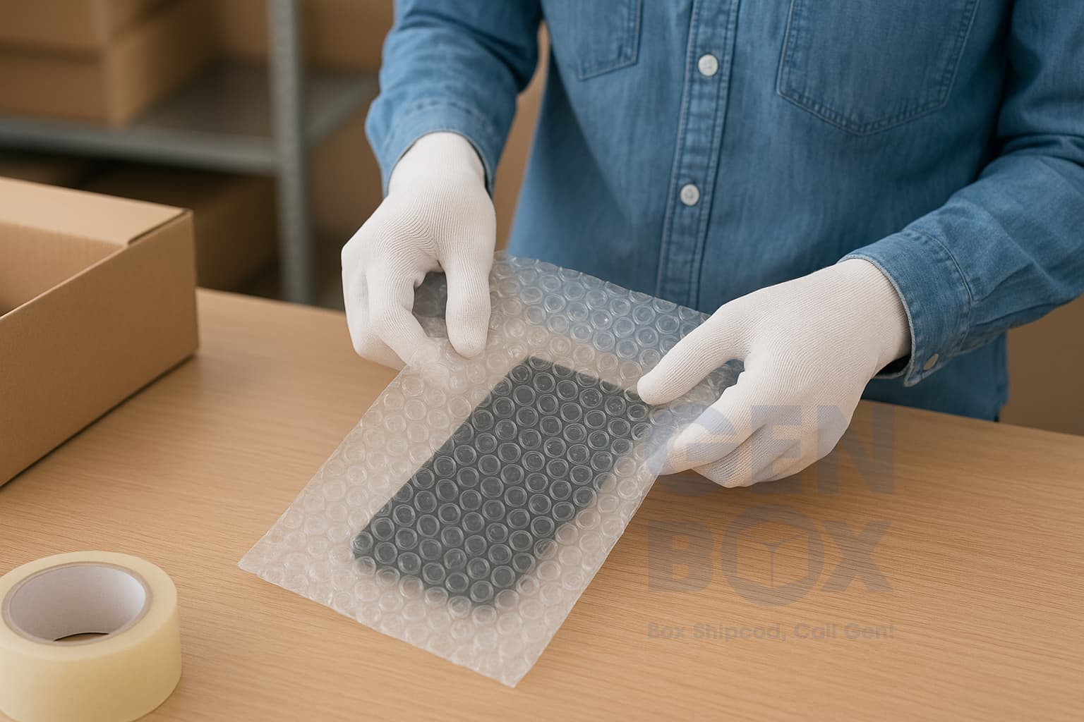 Ảnh: Ứng dụng túi bóng khí chống sốc bọc điện thoại